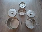 Dick Simonis Gero Zilmeta jaren 50 pannen, Ophalen of Verzenden, Gebruikt, Rvs, Pannenset
