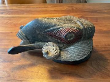 Afrikaans Houten Ramskopmasker beschikbaar voor biedingen