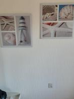 "Schilderijen " zee/strand, Huis en Inrichting, Ophalen, Zo goed als nieuw, Hout, Minder dan 50 cm