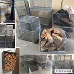 Industriële Bak Kist Mand Haardhout Houtmand, Opbergbakken, Huis en Inrichting, Woonaccessoires | Kisten, Ophalen of Verzenden