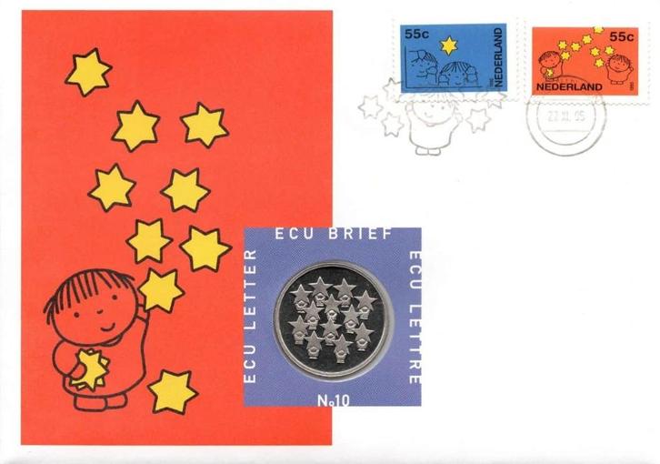 Nederland ECU brief nr 10 December 1995, Postzegels en Munten, Brieven en Enveloppen | Nederland, Brief, Ophalen of Verzenden