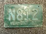 Kentekenplaat licenseplate Vermont 1951 2 USA, Verzenden, Gebruikt, Auto's
