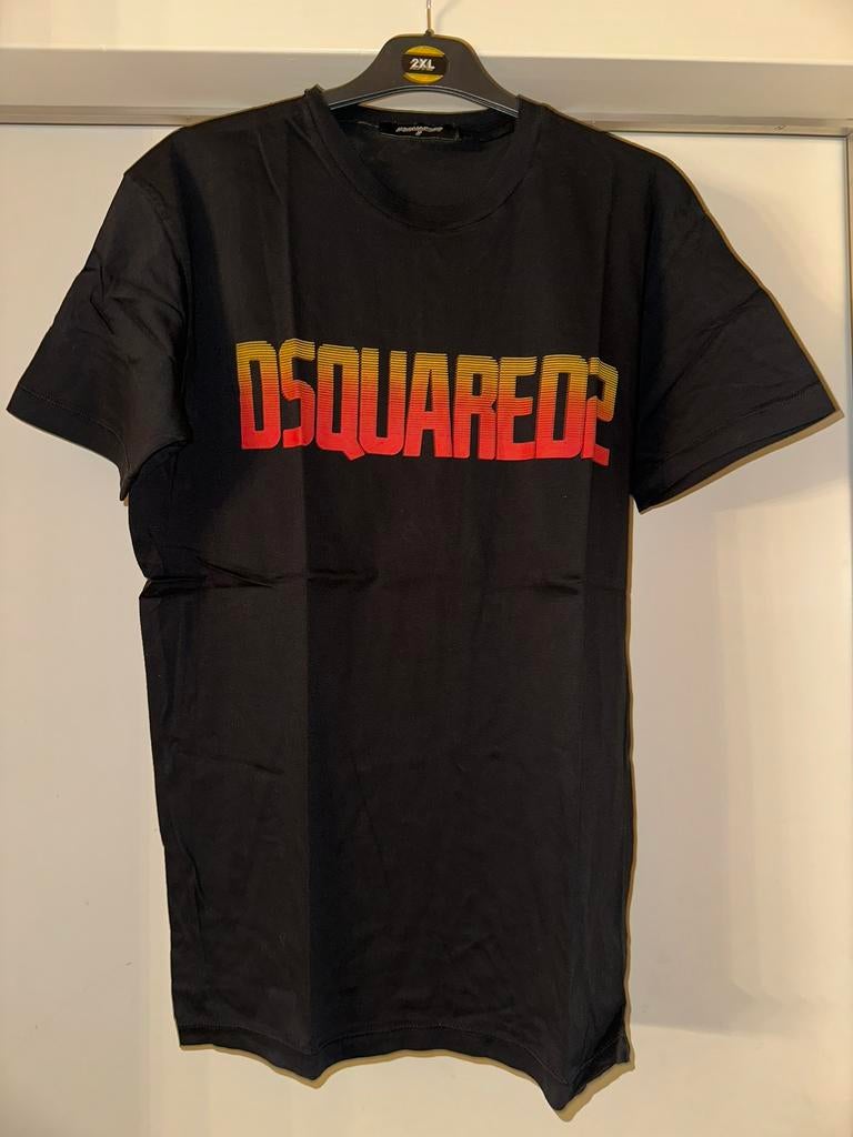 Heren zwarte Dsquared2 shirt, Ophalen of Verzenden, Zo goed als nieuw, Zwart