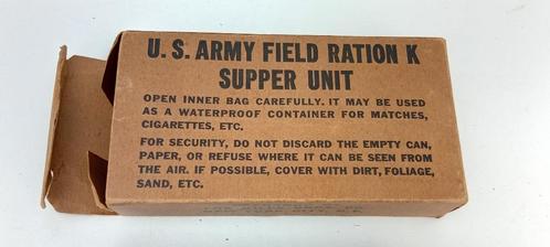 Tweede Wereldoorlog US Army Field Ration K Supper Unit S WO2, Verzamelen, Militaria | Tweede Wereldoorlog, Landmacht, Amerika