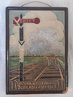 Porceleyne fles siertegel Spoorwegstaking verzet met schade, Ophalen of Verzenden