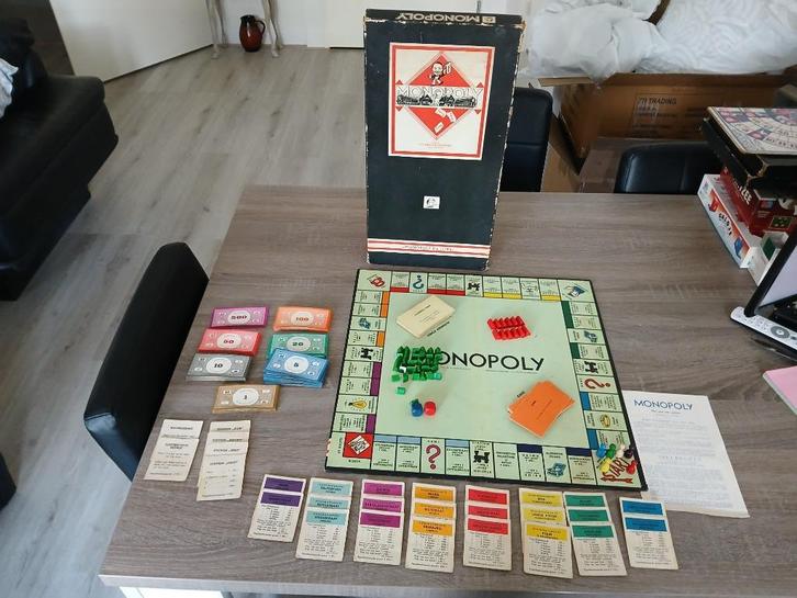 Monopoly uit 1963, Hobby en Vrije tijd, Gezelschapsspellen | Bordspellen, Gebruikt, Een of twee spelers, Ophalen of Verzenden