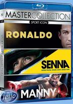 Blu-ray: Ronaldo (2015), Senna (2010) & Manny (2014) IT, Cd's en Dvd's, Blu-ray, Ophalen of Verzenden, Zo goed als nieuw, Sport en Fitness