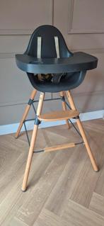 Childwood kinderstoel antraciet met babyverkleiner, Ophalen, Zo goed als nieuw, Meegroeistoel