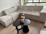 Hoekbank ribstof beige links, Huis en Inrichting, Ophalen, Zo goed als nieuw, Stof