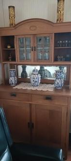 Antieke eiken buffetkast, Ophalen, 200 cm of meer, Eikenhout, Zo goed als nieuw