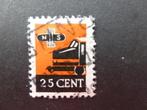 Treinzegel (NS 25ct), Verzenden, Gestempeld
