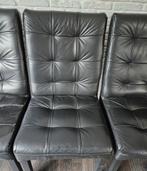 2x Eetkamerstoelen zwart, Ophalen, Gebruikt, Zwart