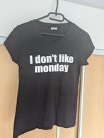 Shirt met tekst, Maat 38/40 (M), Zwart, Ophalen of Verzenden, Gedragen