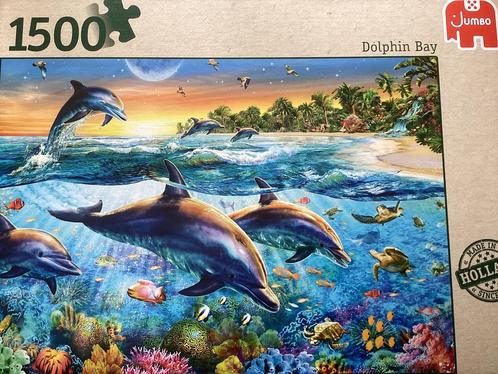 Jumbo legpuzzel: Dolphin Bay, Hobby en Vrije tijd, Denksport en Puzzels, Gebruikt, Legpuzzel, Ophalen of Verzenden