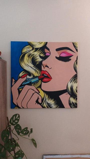 Popart schilderij beschikbaar voor biedingen