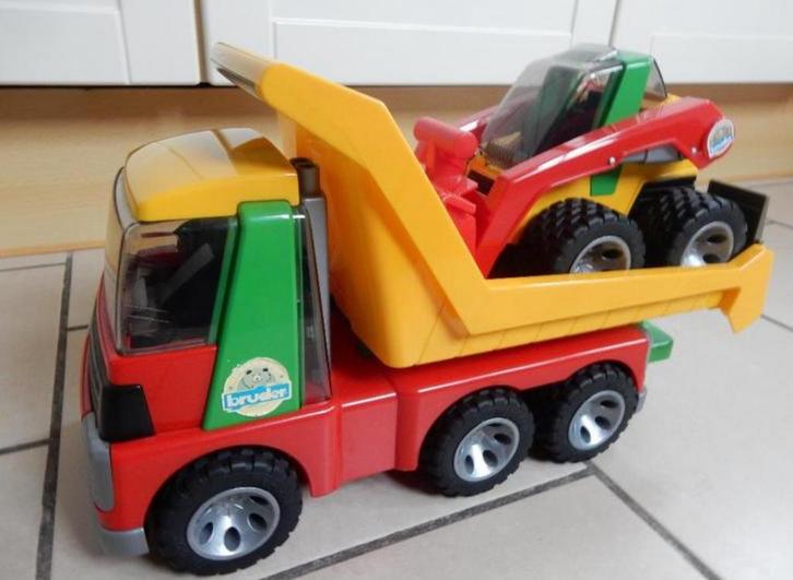 Bruder Roadmax Transporter - Type 20070, Kinderen en Baby's, Speelgoed | Overig, Zo goed als nieuw, Jongen of Meisje, Ophalen of Verzenden