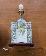 Vintage porseleinen lamp tafelamp druiven Italië
