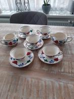 Boerenbont Servies - Kopjes, Schotels, Suikerpot en Melkkan, Huis en Inrichting, Keuken | Servies, Ophalen, Gebruikt, Kop(pen) en/of Schotel(s)