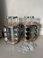 Kruidenpotjes met rekje (31 stuks), Gebruikt, Overige kleuren, Ophalen of Verzenden, Metaal