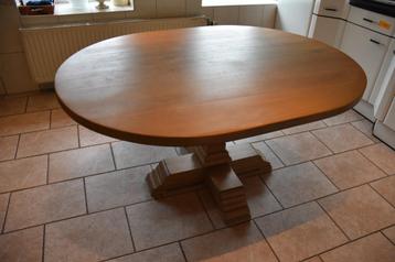 Ovale Kloostertafel Van Massief Eikenhout beschikbaar voor biedingen
