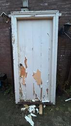 Orginele 1910 binnendeur met kozijn, Doe-het-zelf en Verbouw, Deuren en Horren, Ophalen of Verzenden, Gebruikt, Binnendeur, 200 tot 215 cm