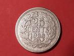 25 cent 1928, Verzenden, Zilver, 25 cent, Koningin Wilhelmina