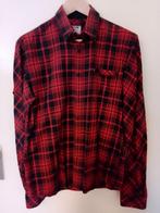 Rood-Zwart Geruit Flanellen Overhemd, Kleding | Heren, Ophalen of Verzenden, Zo goed als nieuw, Rood, Halswijdte 39/40 (M)