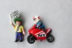 Playmobil 4780 - Jongen op racemotor met vlaggenzwaaier, Ophalen of Verzenden, Gebruikt, Complete set