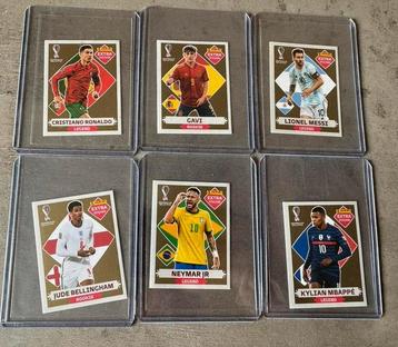 Panini WK 2022 Gold Stickers, Messi, Ronaldo, Mbappe beschikbaar voor biedingen