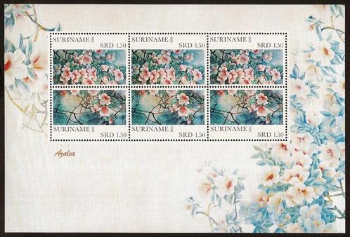 Suriname V1832/3 postfris Azalea's 2011, Postzegels en Munten, Postzegels | Suriname, Postfris, Ophalen of Verzenden