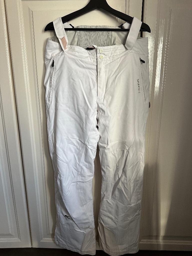 Witte Kjus ski broek maat 52 / L, Broek, Maat 52/54 (L), Ophalen of Verzenden, Gedragen
