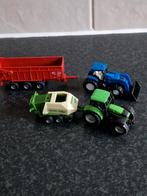 Siku 1:87 2 trekkers en 2 Landbouw werktuigen, Kinderen en Baby's, Speelgoed | Speelgoedvoertuigen, Ophalen of Verzenden