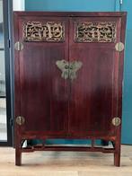 Chineze Vlinderkast met houtsnijwerk, Ophalen