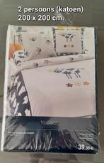 NIEUW; 2 persoons dekbedovertrek koeien ( 200 x 200 cm), Wit, Dekbedovertrek, Ophalen of Verzenden, Nieuw