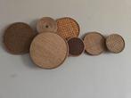 Wanddecoratie van bamboe cirkels, Huis en Inrichting, Woonaccessoires | Wanddecoraties, Ophalen of Verzenden, Zo goed als nieuw