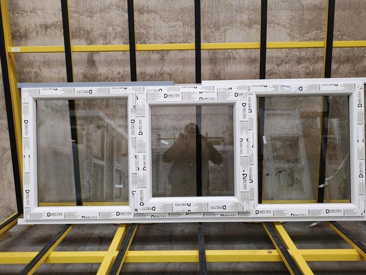 Kunststof kozijn v-dk-v intrekprofiel 200 x 80 RAL 9016, Doe-het-zelf en Verbouw, Kozijnen en Schuifpuien, Nieuw, Dakkapel, Kunststof