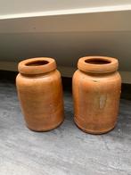 Antieke conservenpotten aardewerk Krumeichs, Kunststof, Rond, Ophalen of Verzenden, Zo goed als nieuw