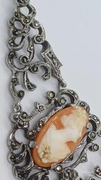 Zilveren Vintage Collier Camee Markasiet 835, Ophalen of Verzenden