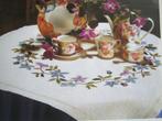 Borduurpatroon  Bloemen op kleed   nr 1241, Hobby en Vrije tijd, Borduren en Borduurmachines, Verzenden, Nieuw, Handborduren, Patroon