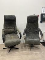 2 Prominent Humberto E100 Groen/Grijs Relaxfauteuil Sta-op M, Huis en Inrichting, Fauteuils, Minder dan 50 cm, Verzenden, 75 tot 100 cm