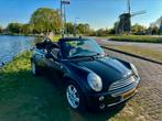 Zeer nette Mini Cabrio 1.6 16V ONE 2005 Zwart,dak defect, Auto's, Mini, 4 cilinders, Cabriolet, 4 stoelen, Zwart