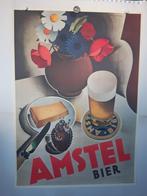 Poster Amstel Bier Jan Wijga, Verzenden, Zo goed als nieuw, A1 t/m A3, Reclame