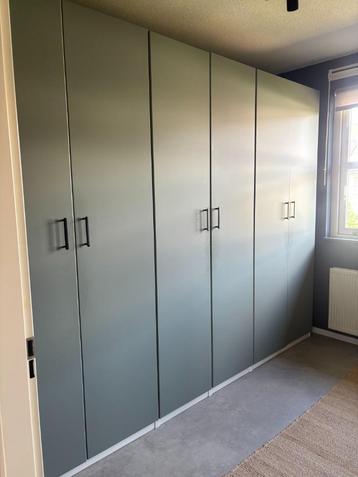 6x IKEA pax kastdeur grijsgroen (REINSVOLL)