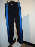 Mugler Thierry Mugler broek azuur satijn bies band voet S, Verzenden, Zwart, Zo goed als nieuw, Maat 36 (S)
