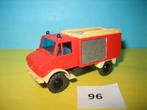 Wiking  Brandweer MERCEDES unimog  no 96, Ophalen of Verzenden, Zo goed als nieuw, Bus of Vrachtwagen, Wiking