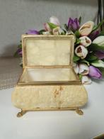 Vintage Italiaans albasten sieradendoosje, Ophalen of Verzenden