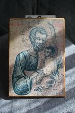 Mooie oude ICOON OP HOUT, Antiek en Kunst, Antiek | Religie, Ophalen of Verzenden