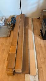 Beuken vloerdelen, Doe-het-zelf en Verbouw, Vloerdelen en Plavuizen, Ophalen, Gebruikt, Vloerdelen of -planken, 10 tot 30 cm