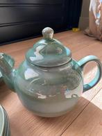 Ambacht Volendam | Volendams aardewerk groen theepot, Antiek en Kunst, Ophalen of Verzenden