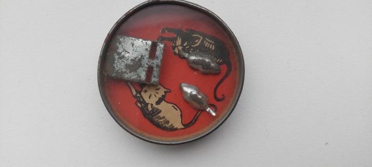 Antiek blikken spel Kat en Muizen met spiegel ( 1925 ), Antiek en Kunst, Antiek | Speelgoed, Ophalen of Verzenden